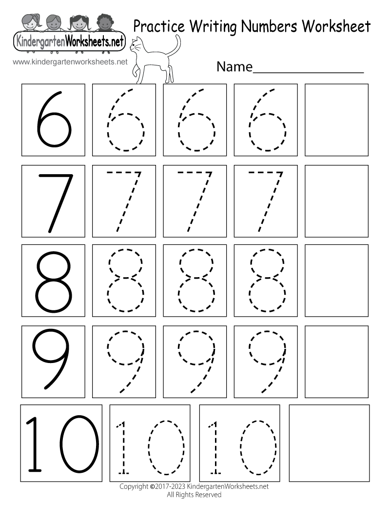 Free Printable Practice Writing Numbers Worksheet regarding Practice Writing Numbers Worksheet Printable