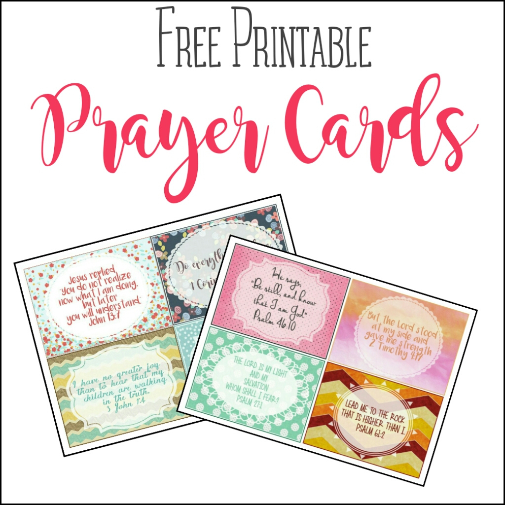 Free Printable Prayer Cards – Angela Tyler in Free Printable Pocket Prayer