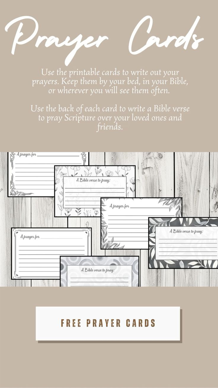 Free Printable Prayer Cards pertaining to Printable Prayer Cards Free