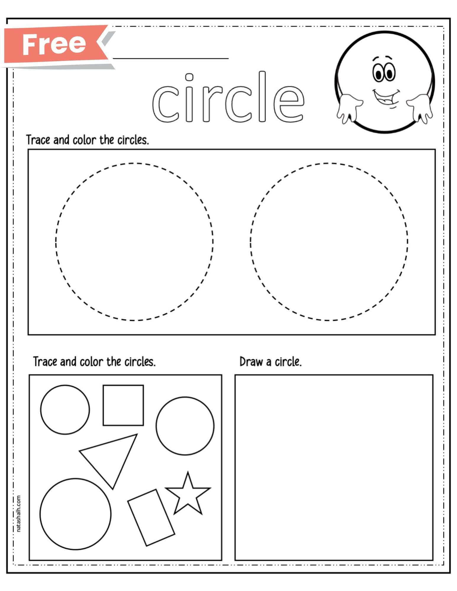 Free Printable Shape Worksheets - Circle Worksheet - The Artisan Life regarding Free Printable Circle Worksheet Preschool