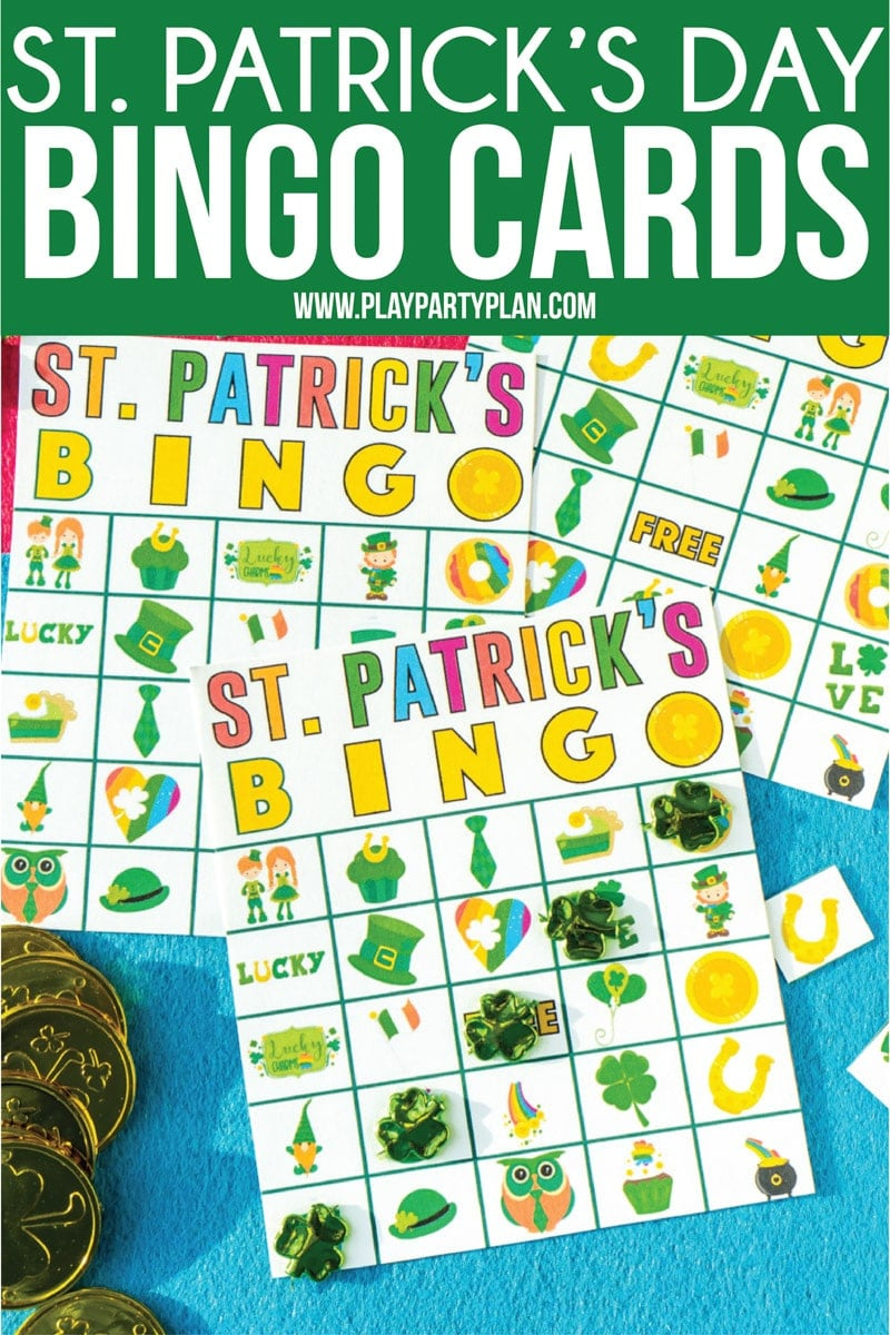 Free Printable St. Patrick&#039;S Day Bingo Game - Play Party Plan with regard to St Patrick&#039;S Day Bingo Cards