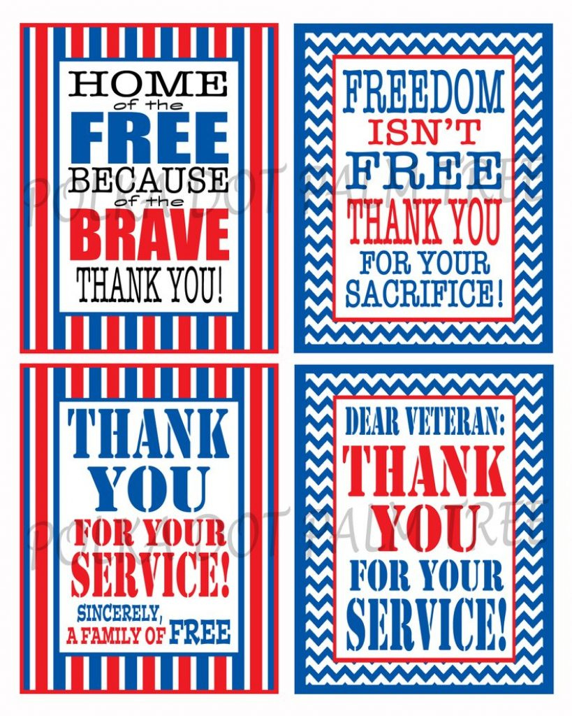 Free Printable Thank You Cards For Military - Printable Party Favors pertaining to Veterans Day Card Free Printable