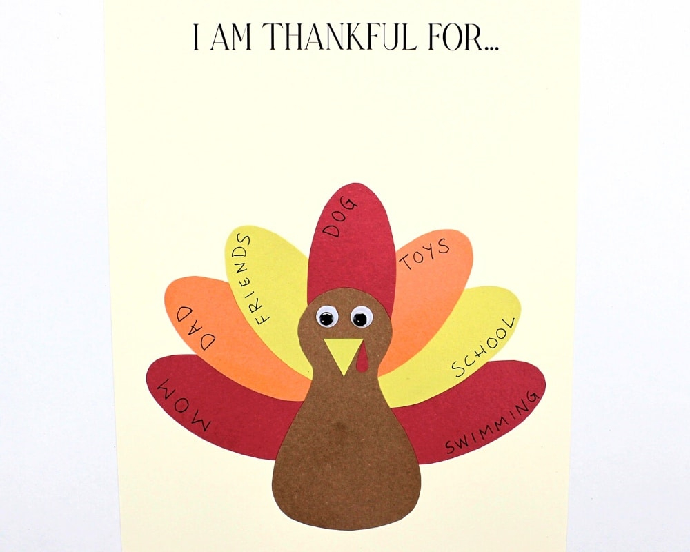 Free Printable Thankful Turkey Craft Template For Kids - The Craft for Turkey Body Template Free Printable