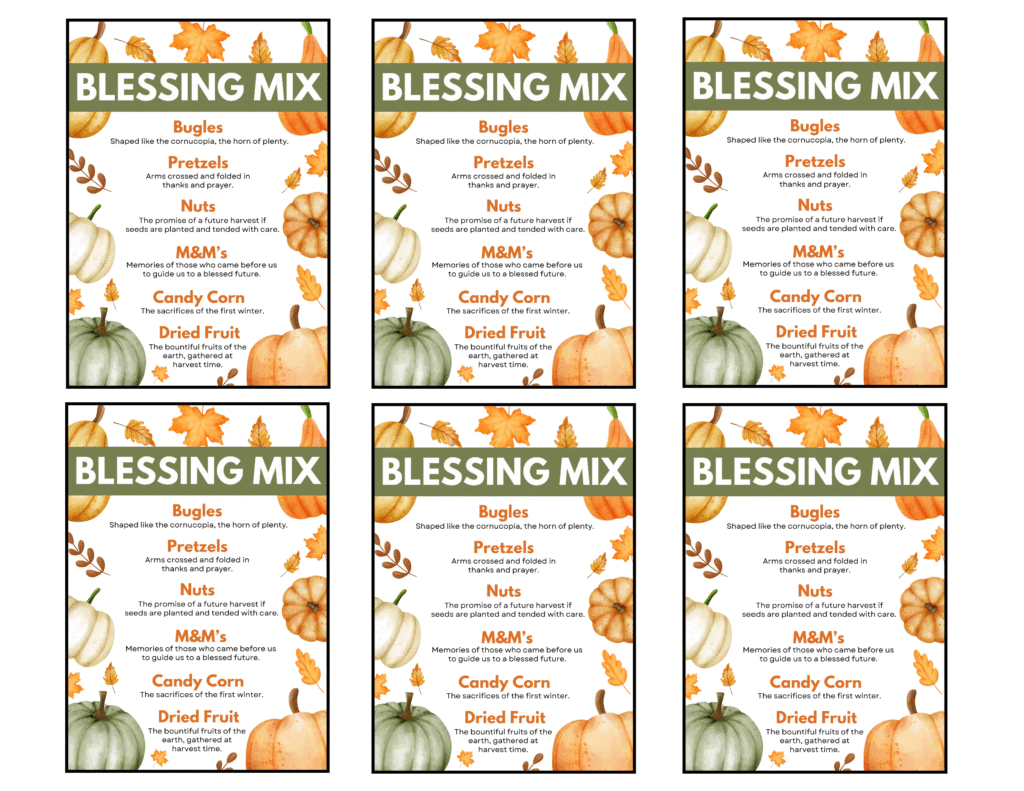Free Printable Thanksgiving Blessing Mix Gift Tags | Baking You inside Free Printable Blessing Mix Printable Tags