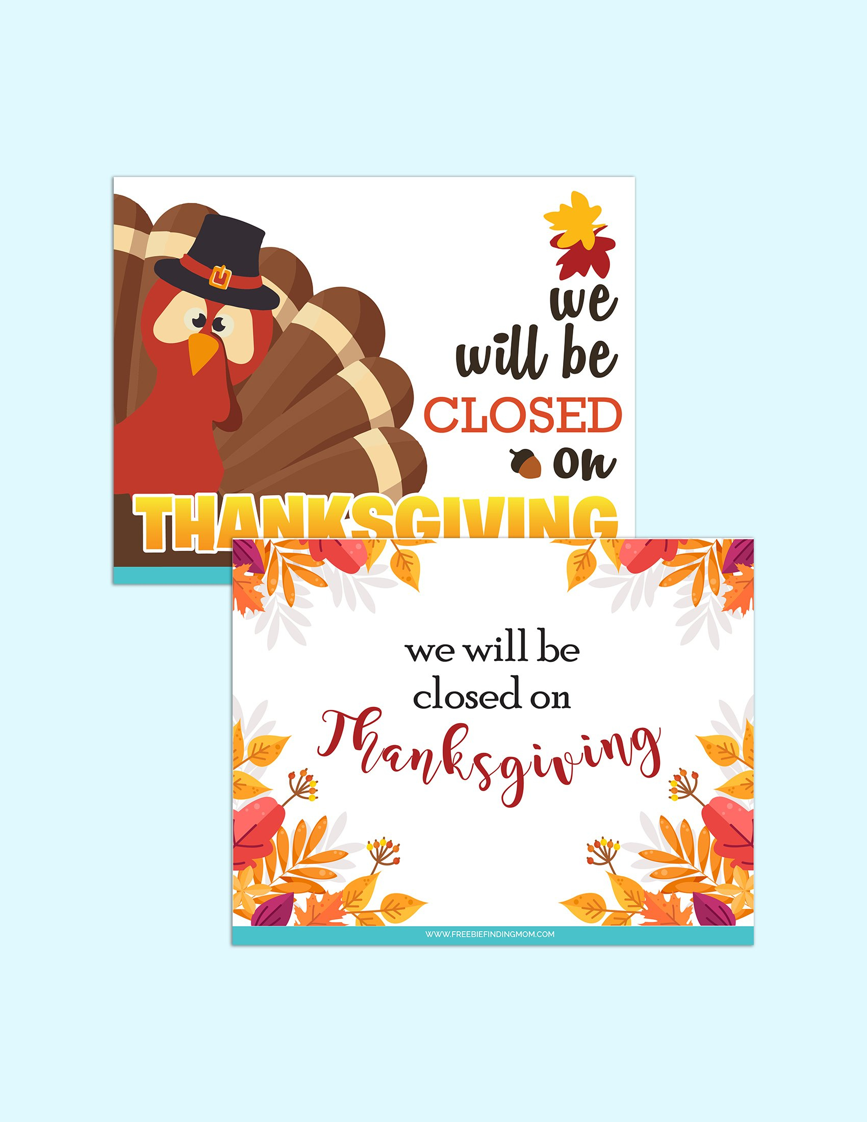 Free Printable Thanksgiving Closed Sign Templates pertaining to Thanksgiving Closed Signs Free Printable