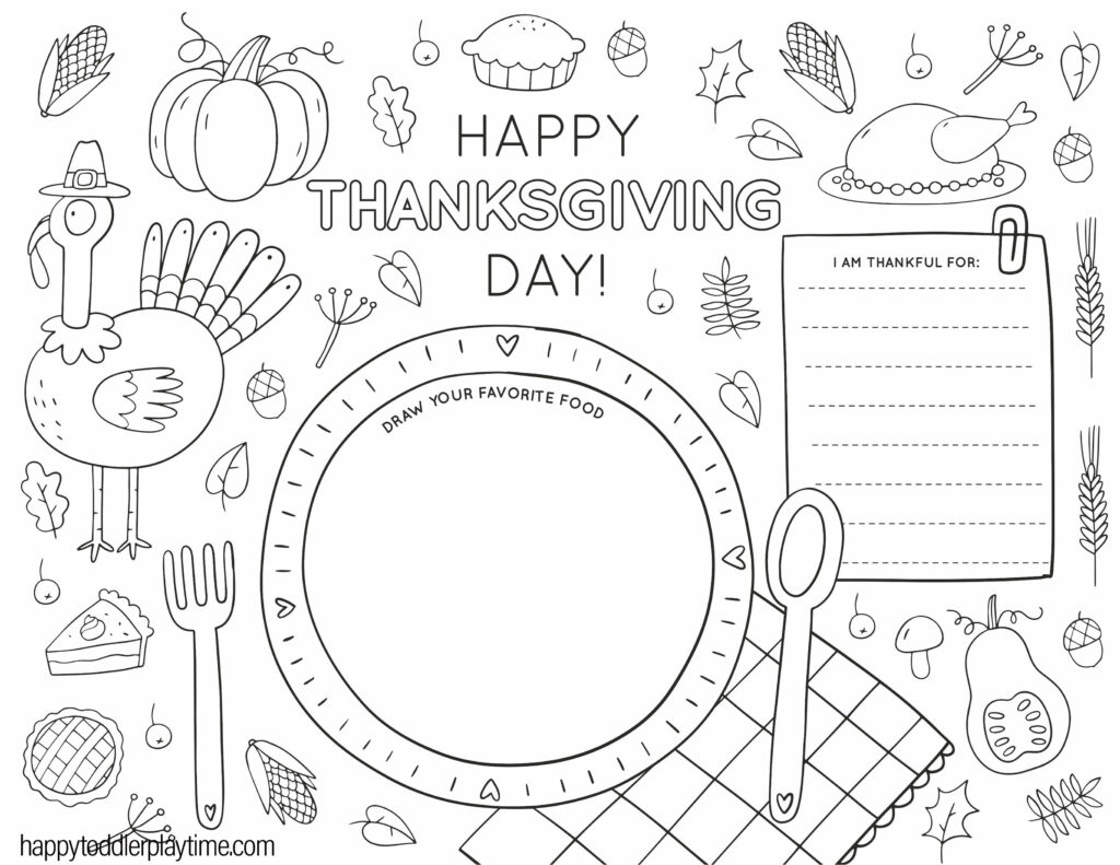 Free Printable Thanksgiving Coloring Pages For Kids - Happy pertaining to Thanksgiving Printables For Free
