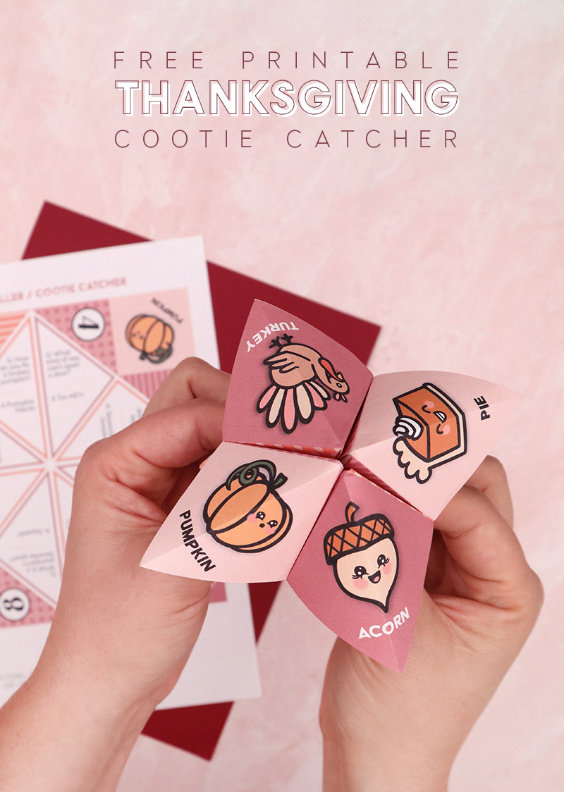 Free Printable Thanksgiving Cootie Catcher / Joke Teller with regard to Free Printable Thanksgiving Cootie Catcher