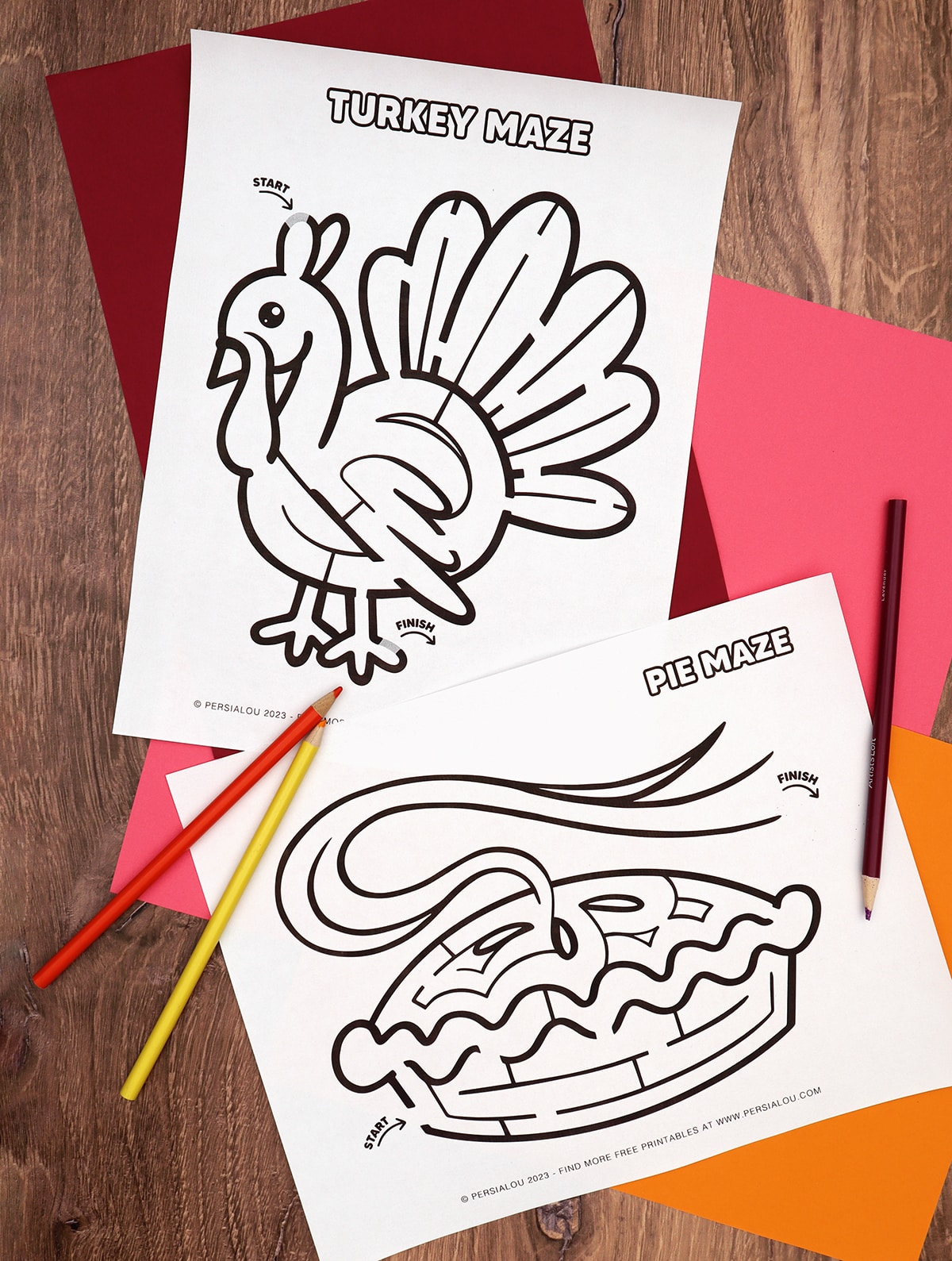Free Printable Thanksgiving Mazes: Cute Holiday Fun For All Ages! in Turkey Maze Free Printable