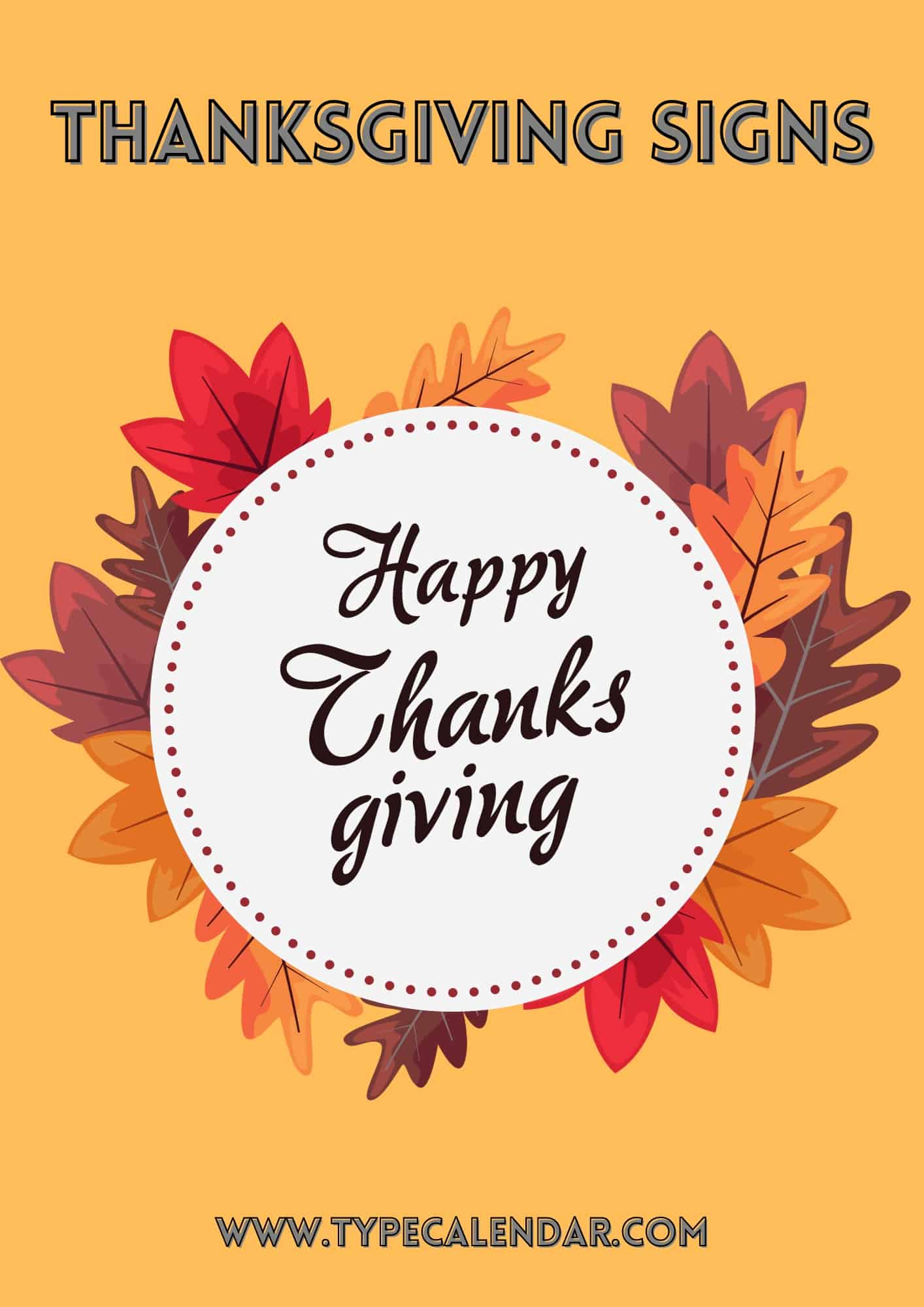 Free Printable Thanksgiving Sign Templates [Pdf, Word] Closed for Happy Thanksgiving Sign Printable