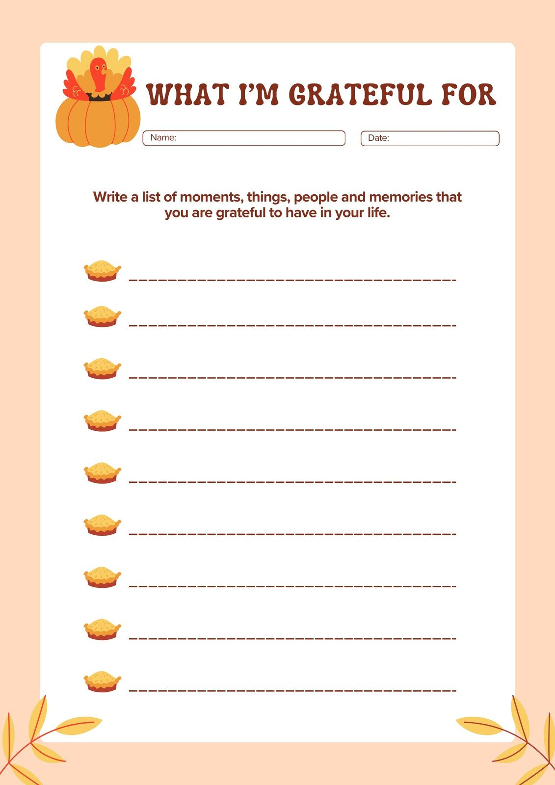 Free Printable Thanksgiving Worksheet Templates | Canva with regard to Thanksgiving Activity Worksheets