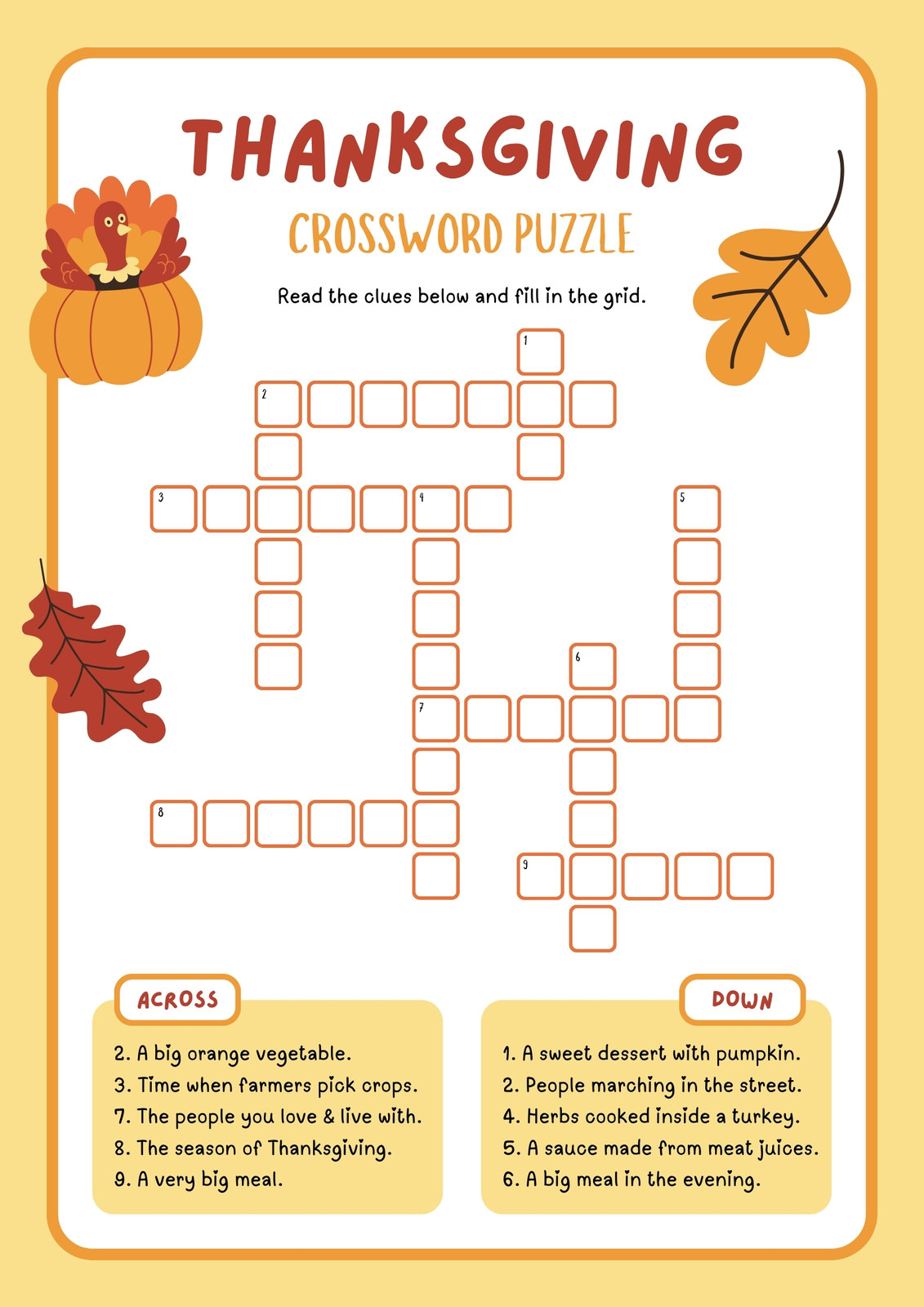Free Printable Thanksgiving Worksheet Templates | Canva within Thanksgiving Challenge Worksheet