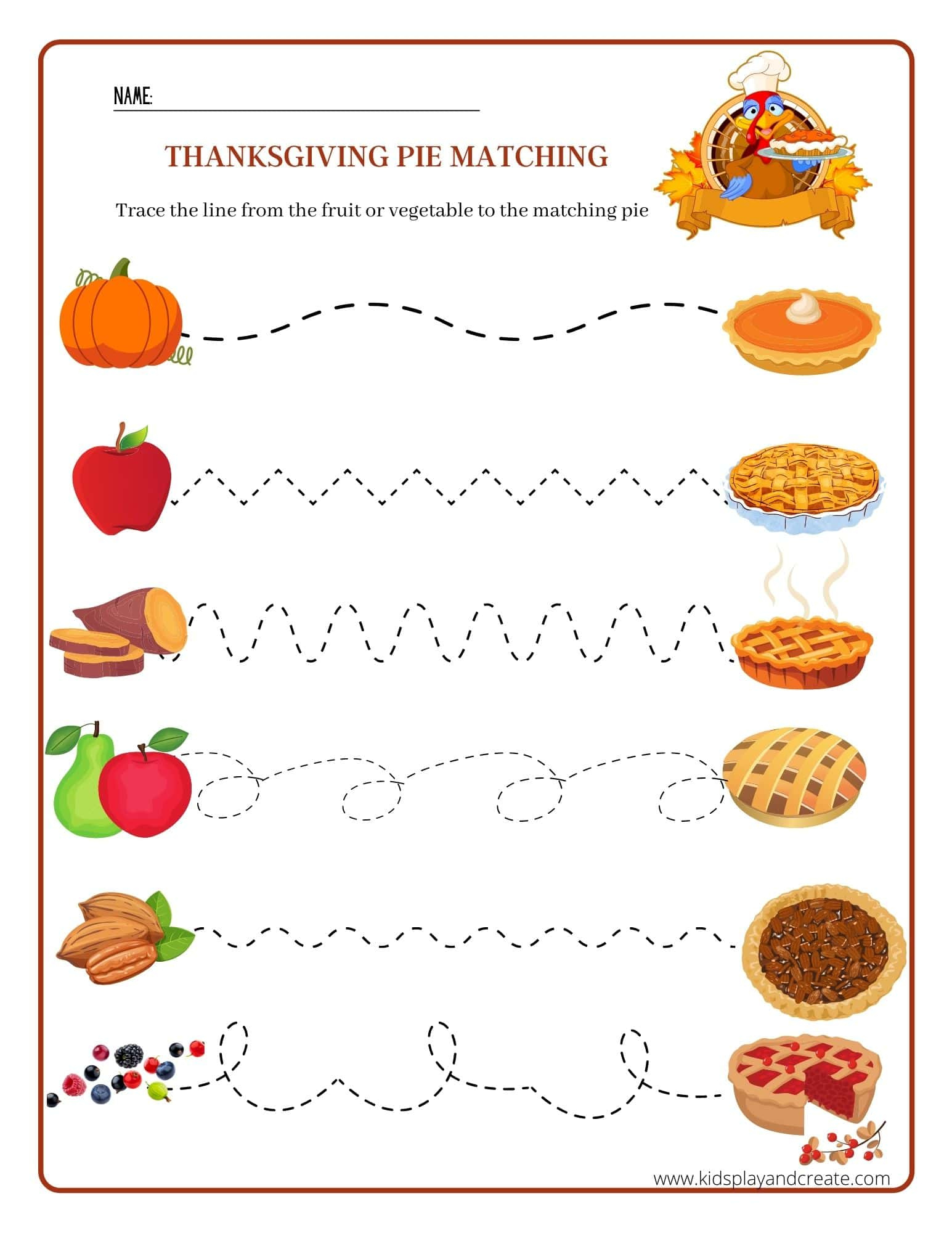 Free Printable Thanksgiving Worksheets For Pre-K - Kids Play And pertaining to Pre K Thanksgiving Printables Preschool Free