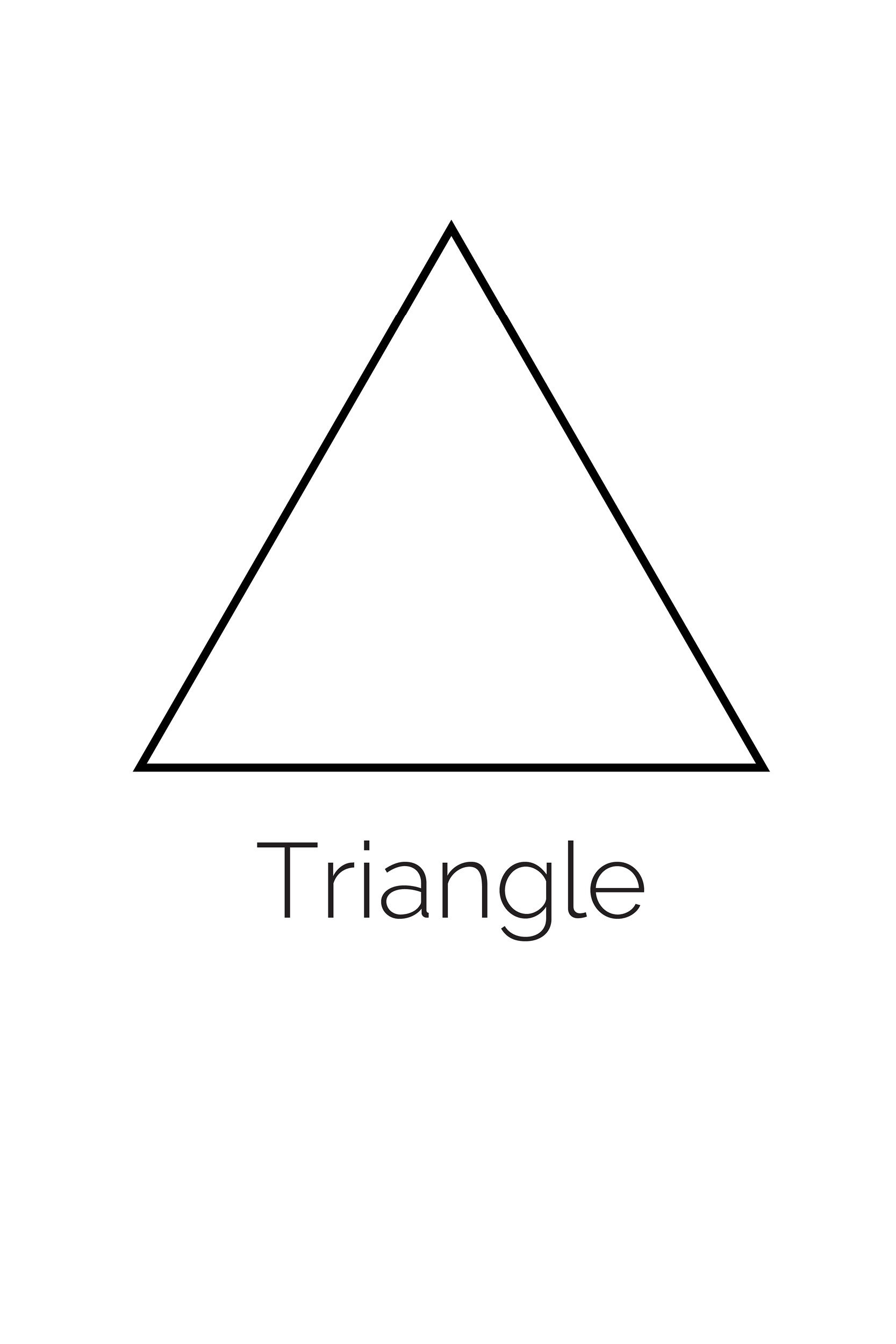Free Printable Triangle Shape intended for Free Printable Triangle Worksheet Preschool