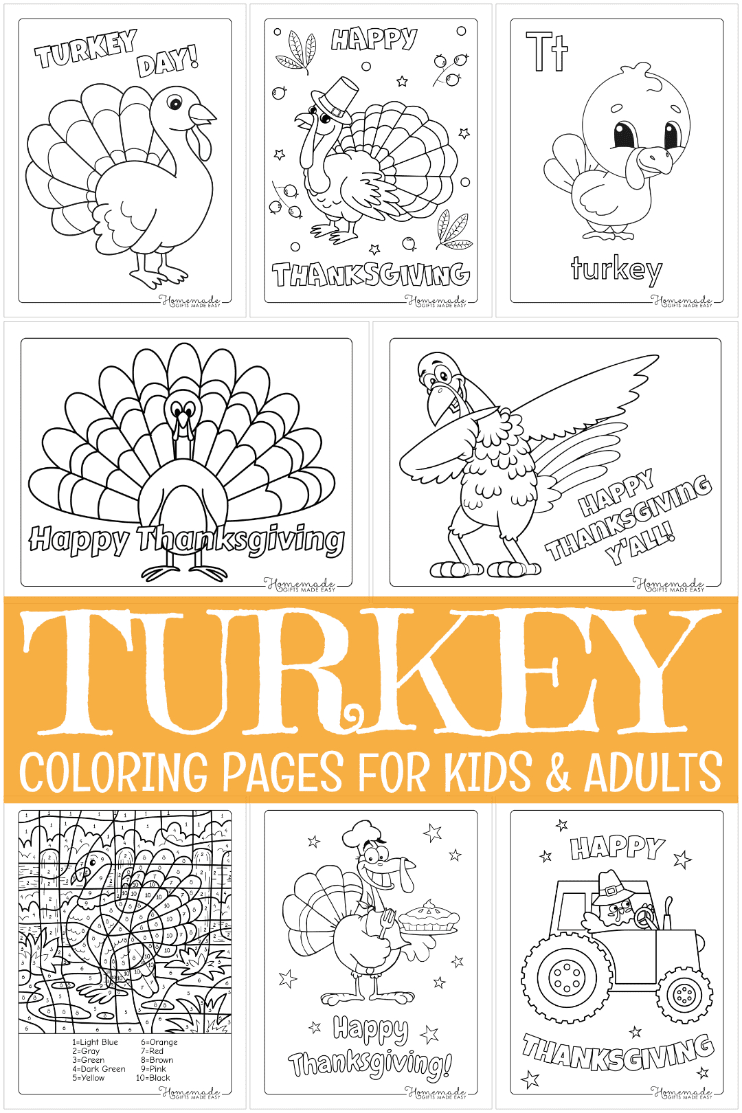 Free Printable Turkey Coloring Pages For Kids regarding Free Printable Turkey To Color