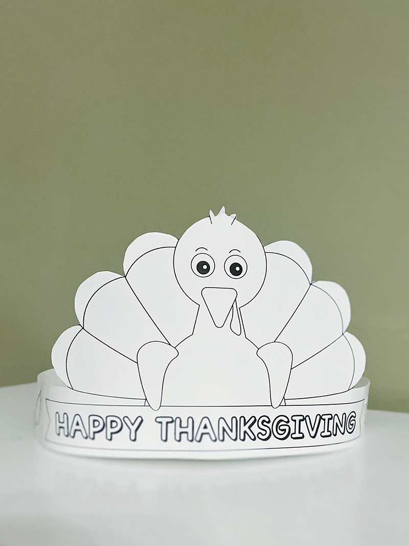 Free Printable Turkey Hat - Thanksgiving Turkey Crown intended for Free Printable Thanksgiving Hat Template