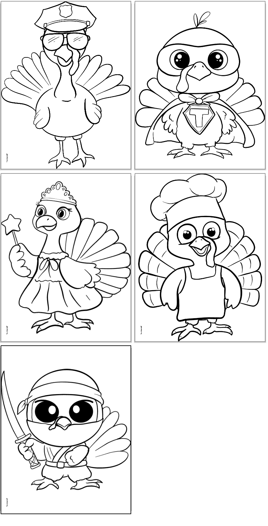 Free Printable Turkey In Disguise Coloring Pages - The Artisan Life intended for Cute Printable Turkey Coloring Pages