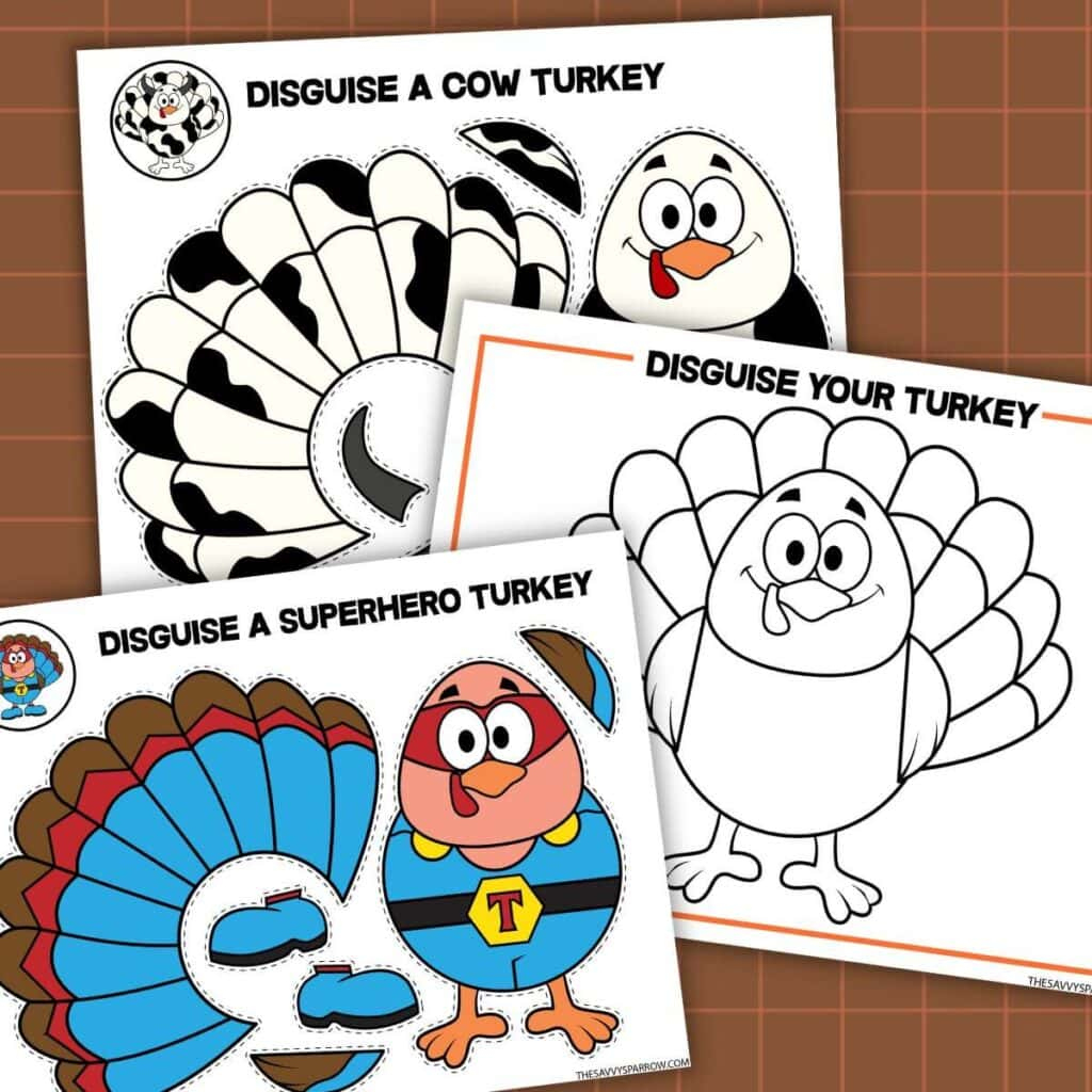 Free Printable Turkey In Disguise Templates To &amp;quot;Hide A Turkey&amp;quot; regarding Free Printable Turkey Disguise Printable