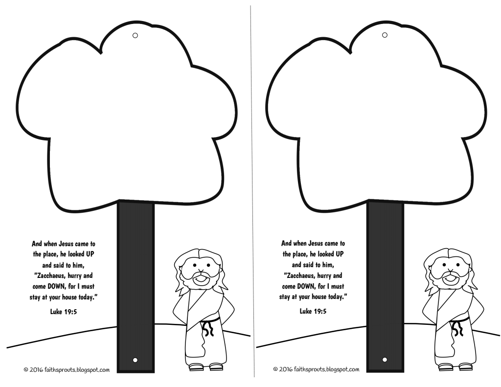 Free Printable Zacchaeus Craft - Printable Templates intended for Free Printable Zacchaeus Craft