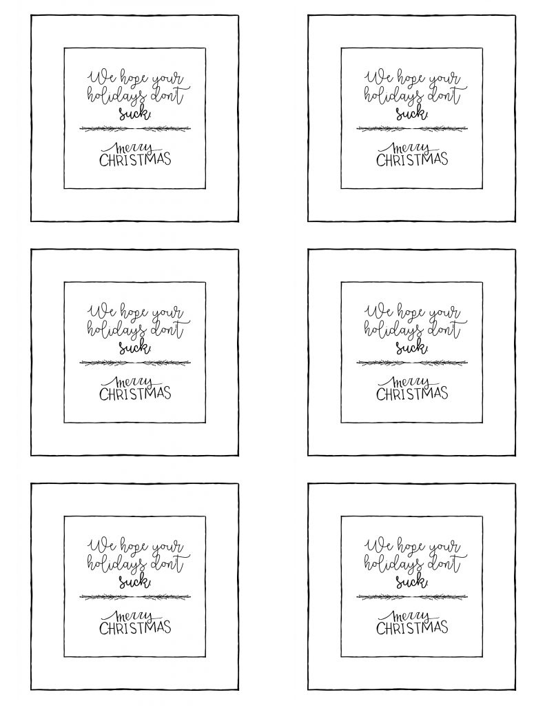 Free Printables For Friends, Neighbors, Teachersetc Christmas for Free Printable Neighbor Gift Tags