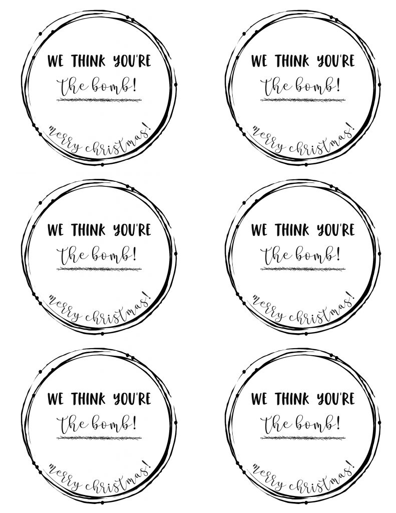 Free Printables For Friends, Neighbors, Teachersetc Christmas pertaining to Free Printable Neighbor Gift Tags