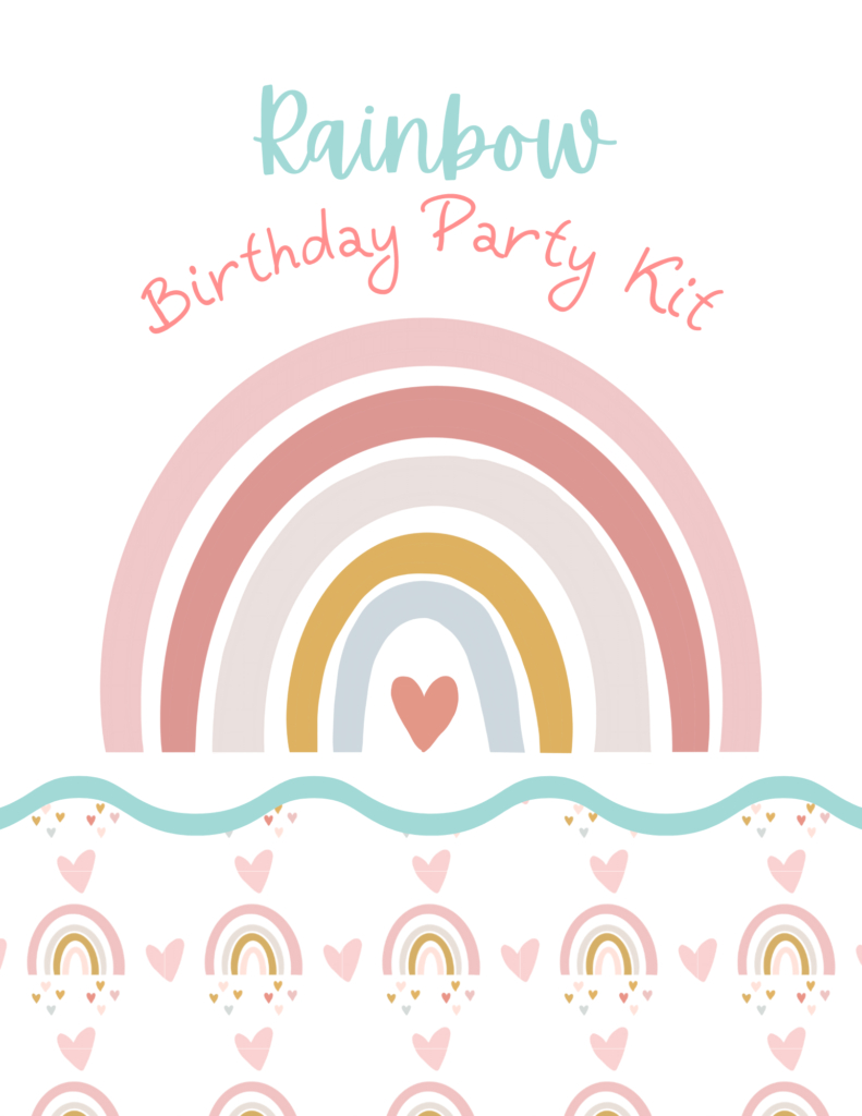 Free Rainbow Birthday Party Printables - Fun Printable Freebies throughout Rainbow Party Free Printables