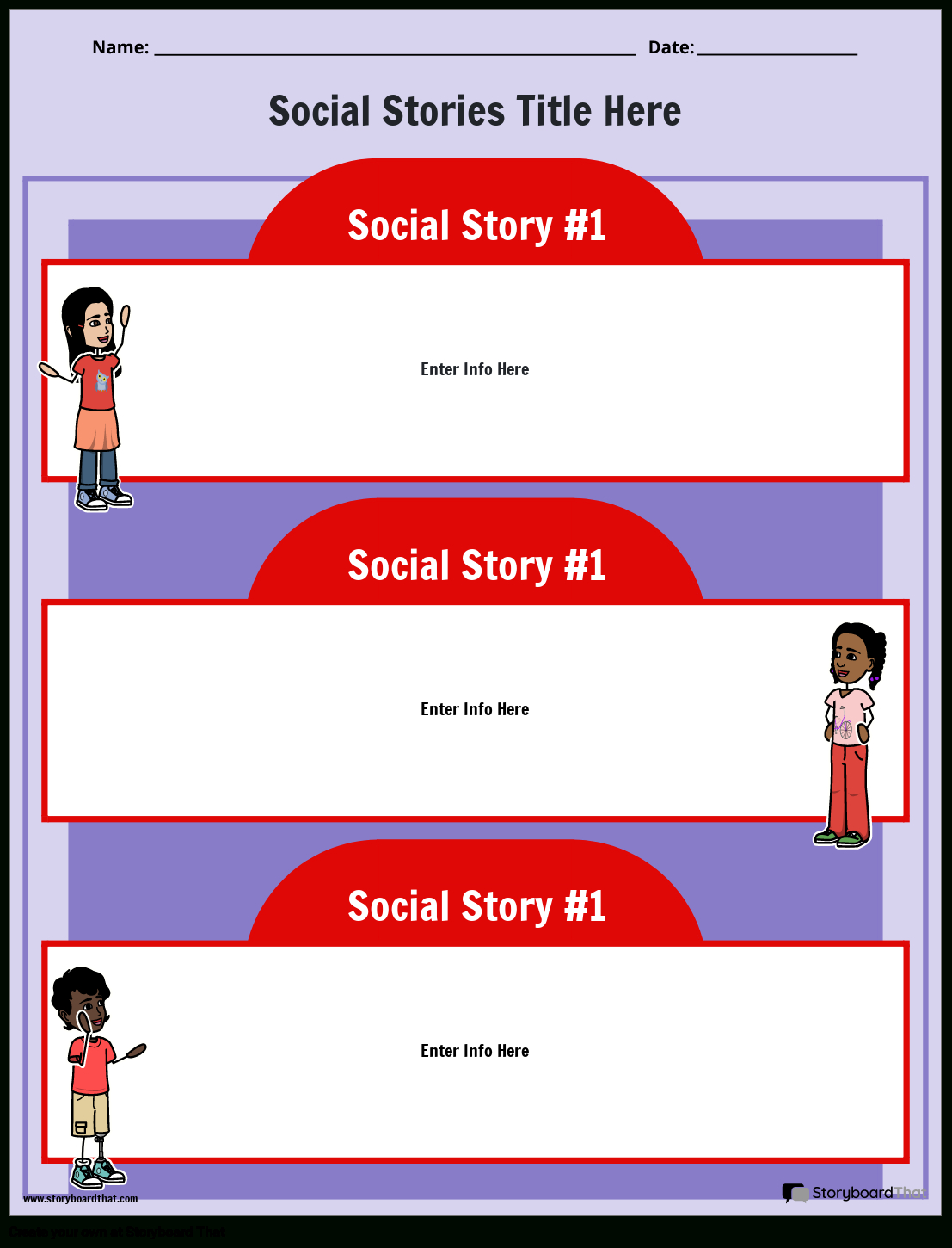 Free Social Story Templates: Create & Customize Easily in Free Printable Social Story