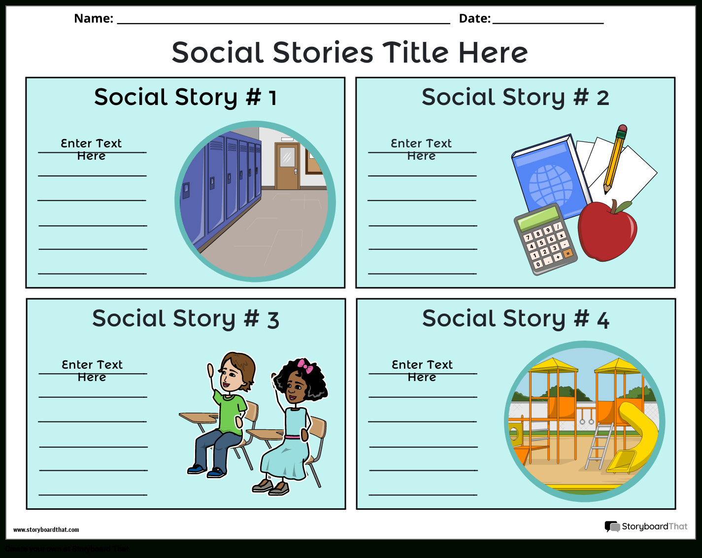 Free Social Story Templates: Create & Customize Easily within Free Printable Social Story