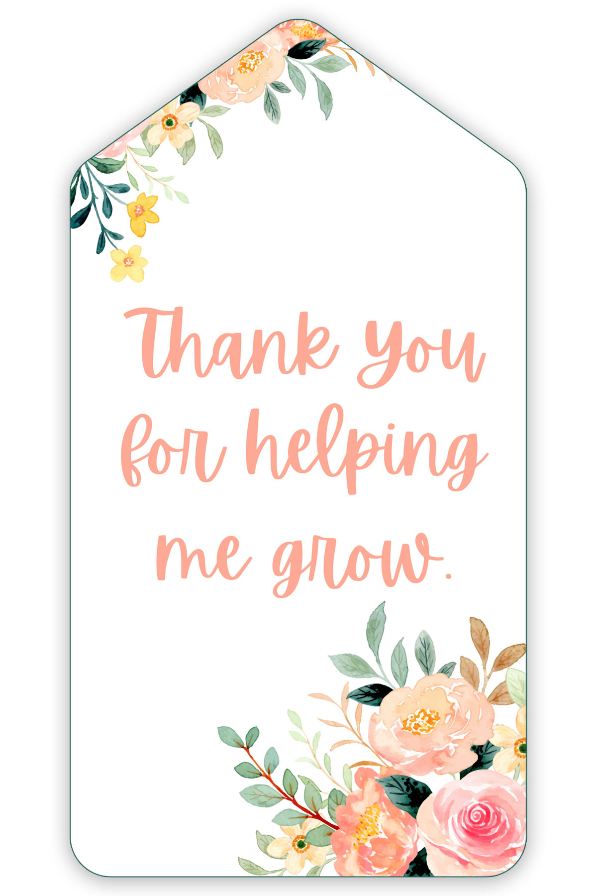 Free Thank You For Helping Me Grow Printable Gift Tags pertaining to Thanks For Helping Me Grow Free Printable