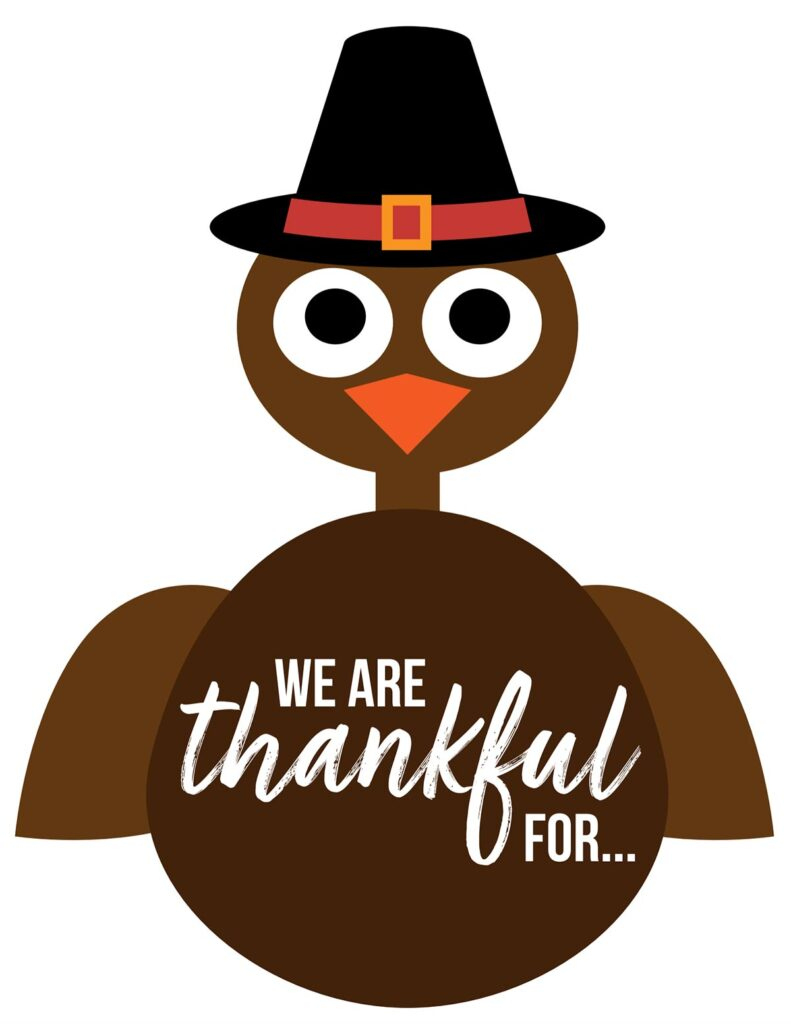 Free Thankful Turkey Printable - The Inspiration Board intended for Free Printable Thanksgiving Turkey