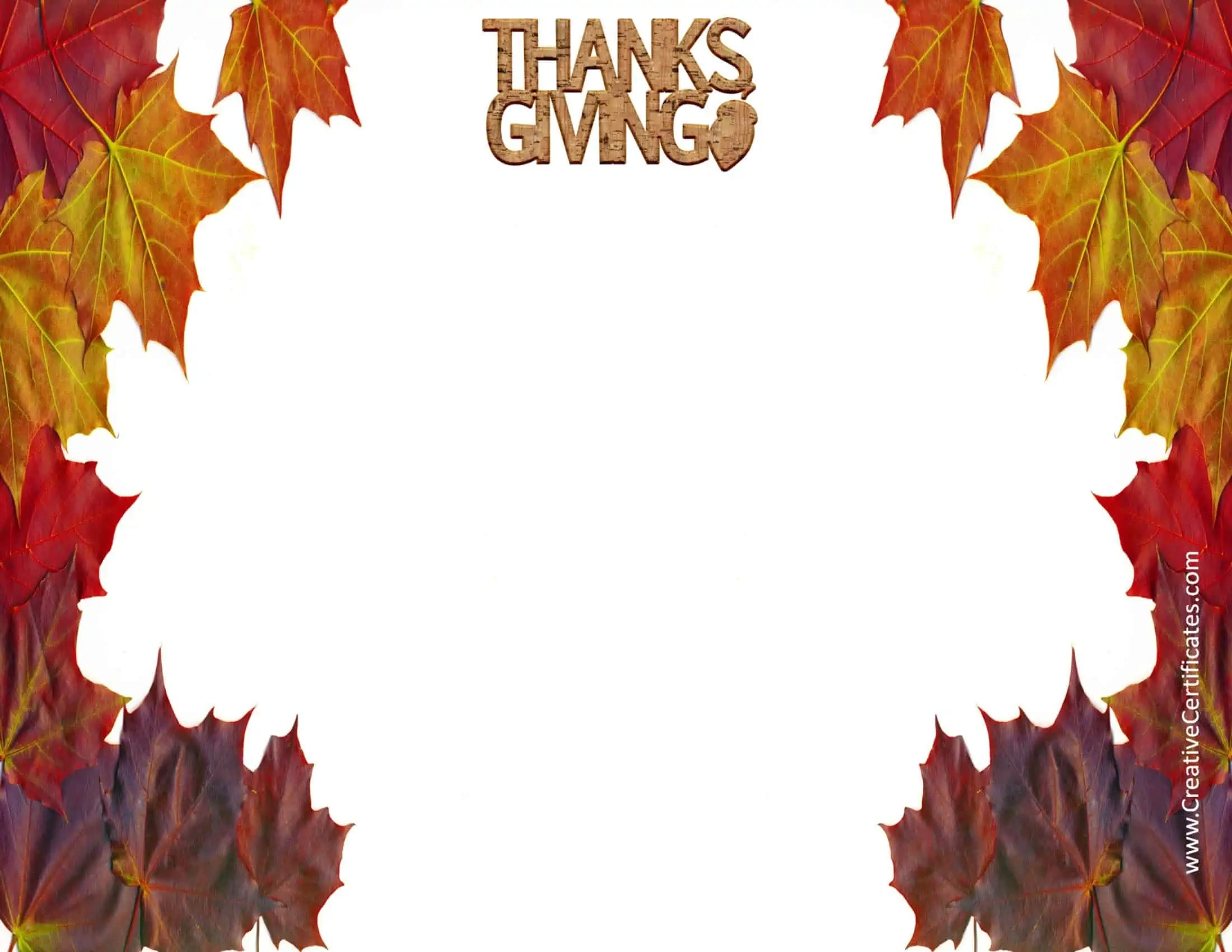 Free Thanksgiving Border Templates - Customizable &amp;amp; Printable within Printable Thanksgiving Border Paper