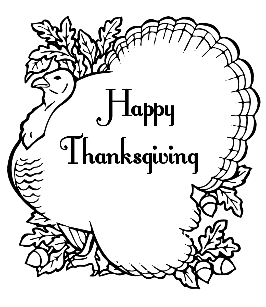 Free Thanksgiving Clipart - Public Domain Thanksgiving Clip Art with regard to Printable Thanksgiving Clip Art Black And White