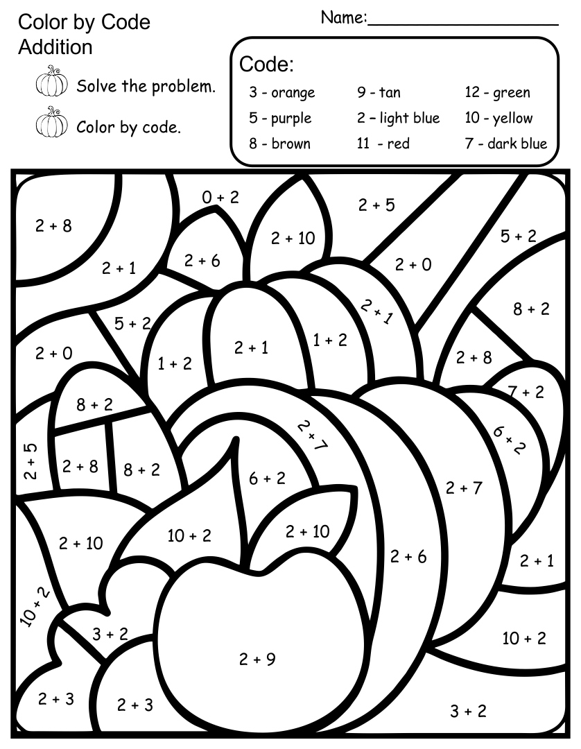 Free Thanksgiving Math Worksheets: Engaging Holiday Learning For Kids within Free Printable Thanksgiving Math Coloring Worksheets