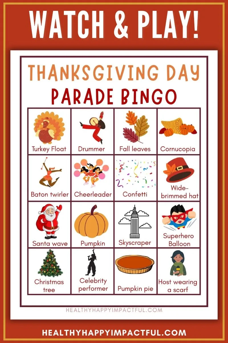 Free Thanksgiving Parade Bingo For The Ultimate Turkey Day Fun In 2025 throughout Thanksgiving Day Parade Bingo Printable