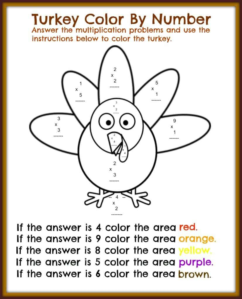 Free Thanksgiving Printable Math Worksheets - Midwest Modern Momma throughout Thanksgiving Math Printables Free