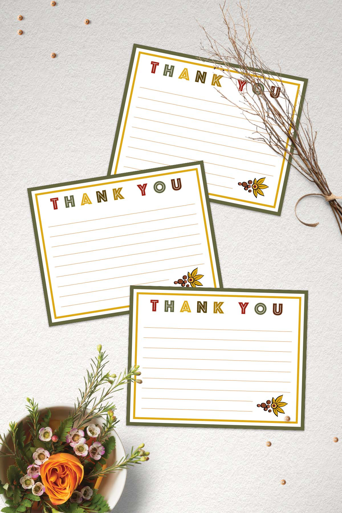 Free Thanksgiving Thank You Cards | Www.teepeegirl with regard to Thanksgiving Thank You Cards Printable