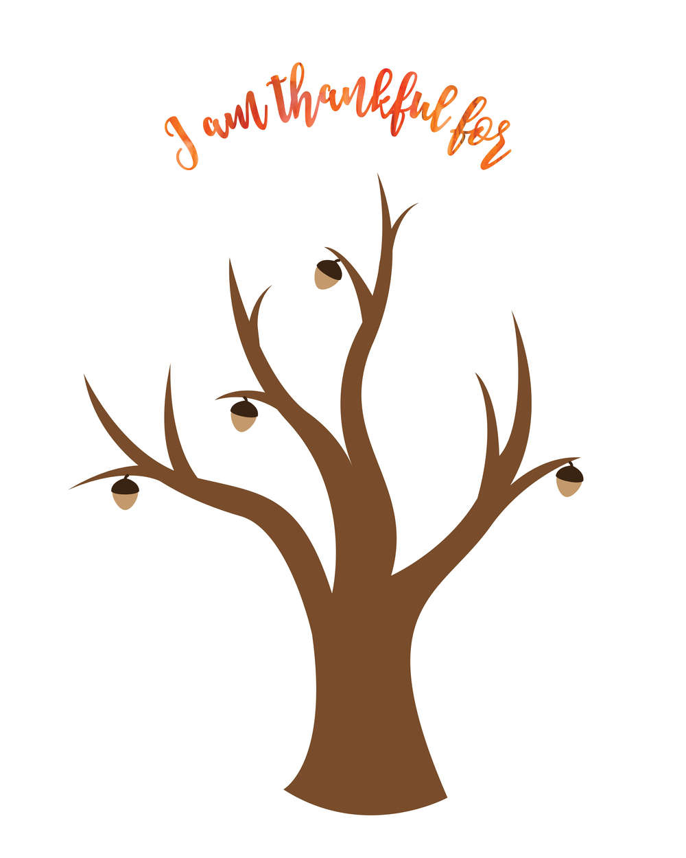 Free Thanksgiving Thankful Tree Printable - I Heart Naptime for Free Printable Thanksgiving Tree