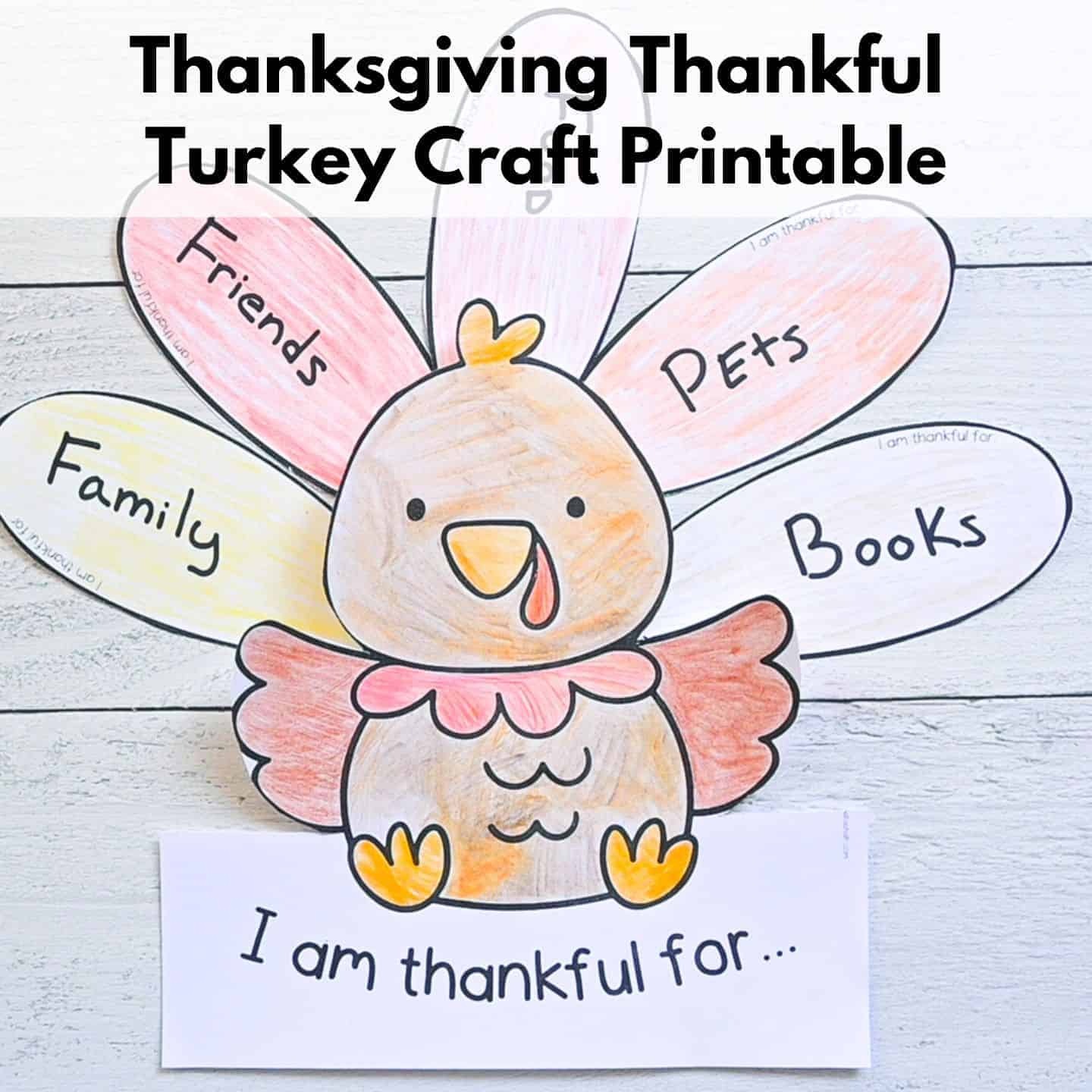 Free Thanksgiving Thankful Turkey Printable - The Artisan Life pertaining to Printable Thankful Turkey Craft Template
