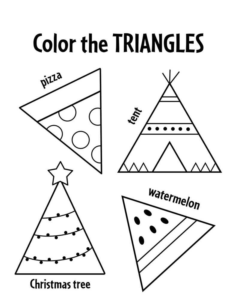 Free Triangle Worksheets For Preschool! ⋆ The Hollydog Blog with regard to Free Printable Triangle Worksheet Preschool