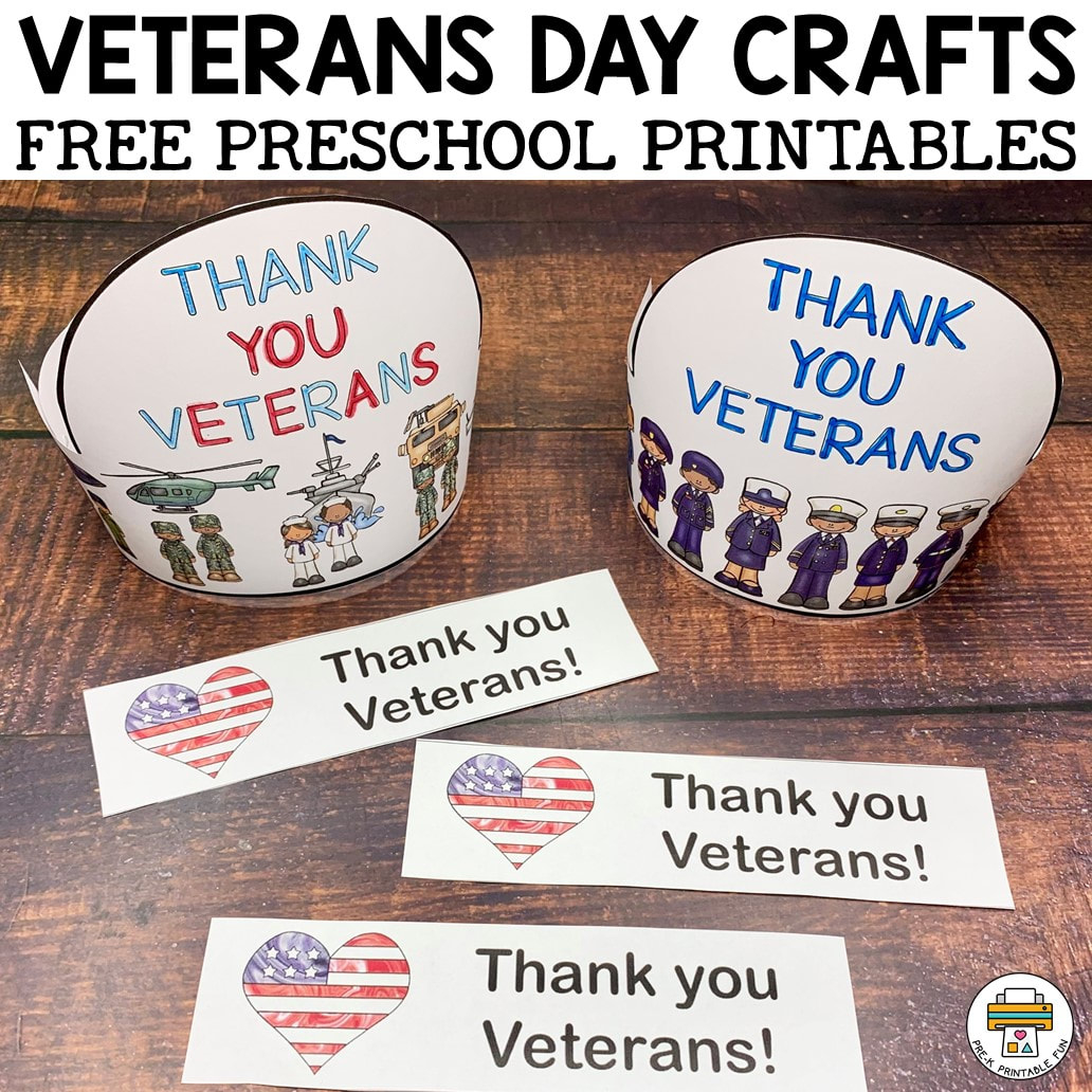 Free Veterans Day Preschool Crafts regarding Veterans Day Craft Printable