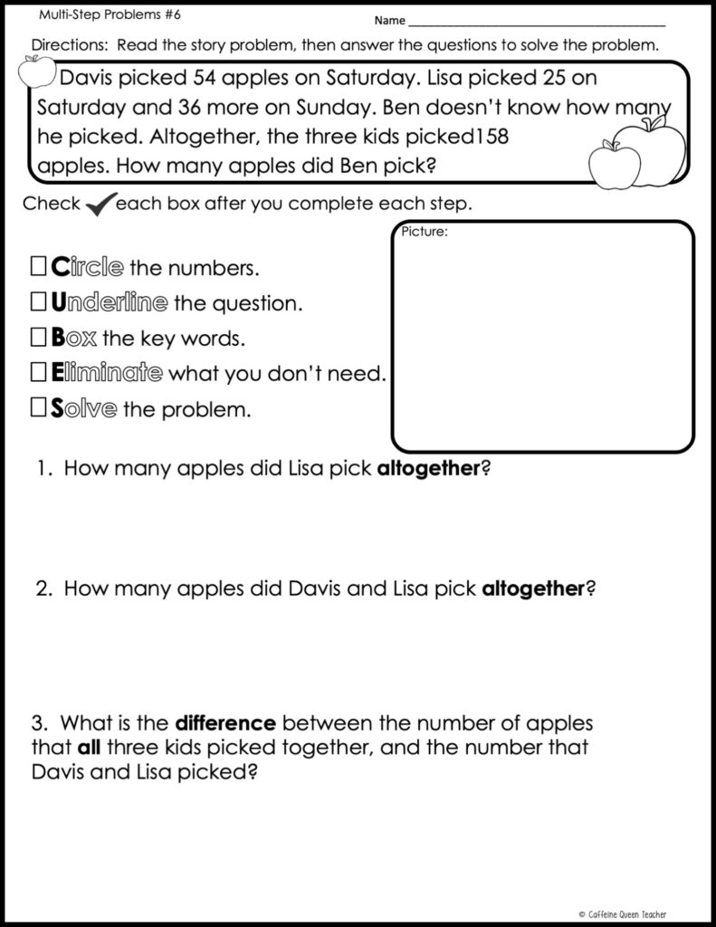 Free Worksheet - Addition And Subtraction Word Problems Strategy inside Free Printable Cubes Math Strategy