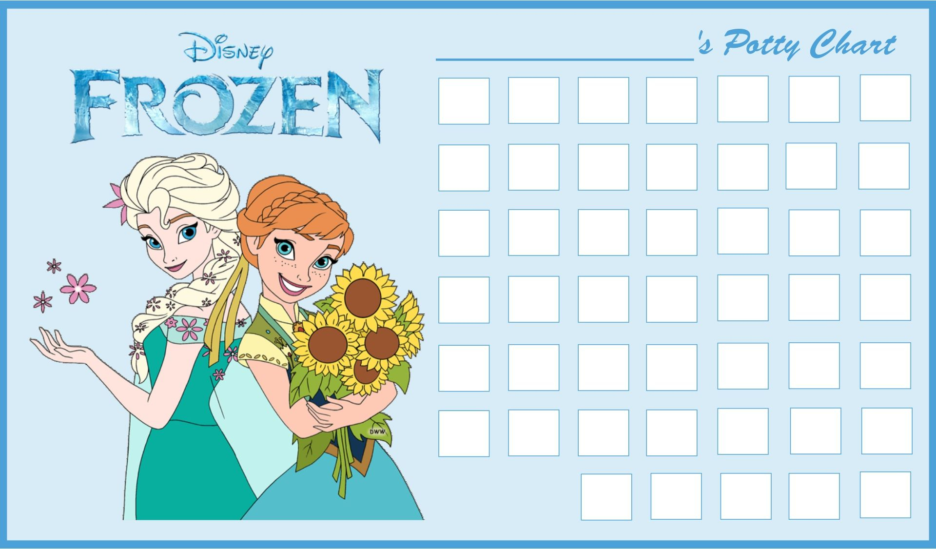 Frozen Printable Potty Reward Chart | Printable Chart, Food pertaining to Free Printable Frozen Potty Training Chart