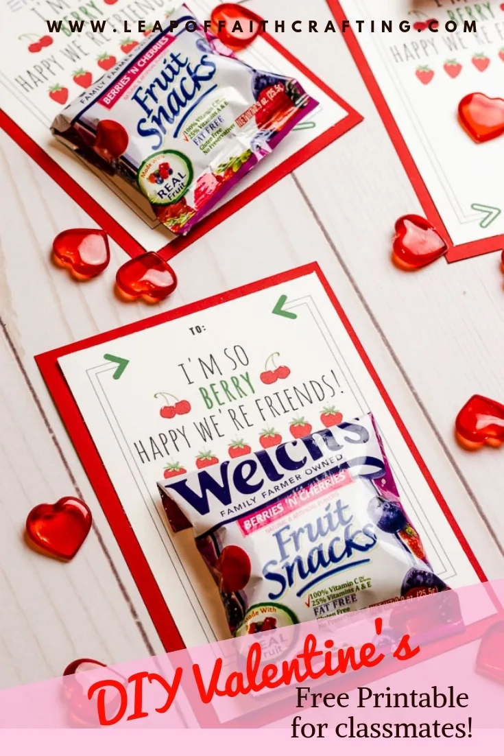 Fruit Snack Valentines With A Free Printable! - Leap Of Faith Crafting regarding Fruit Snack Valentine Printable Free