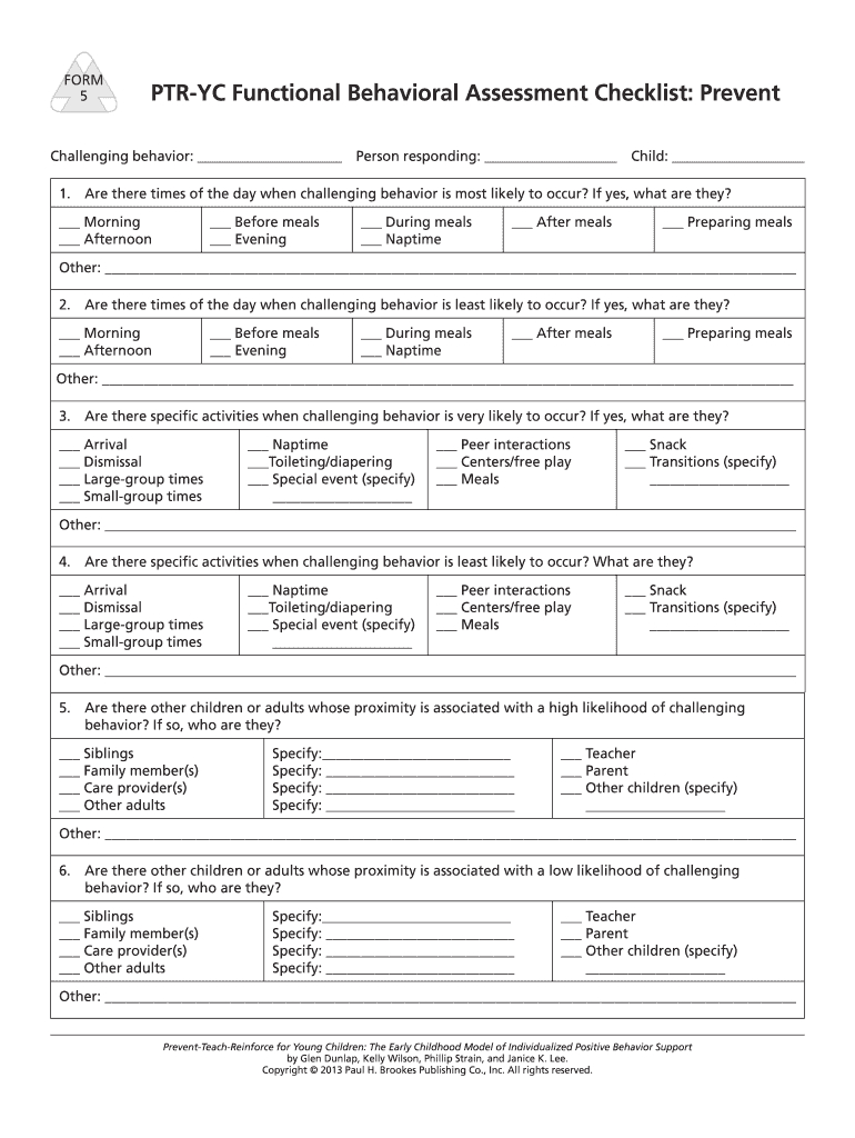 Functional Behavior Assessment Template - Fill Online, Printable with Printable Dog Behavior Assessment Form