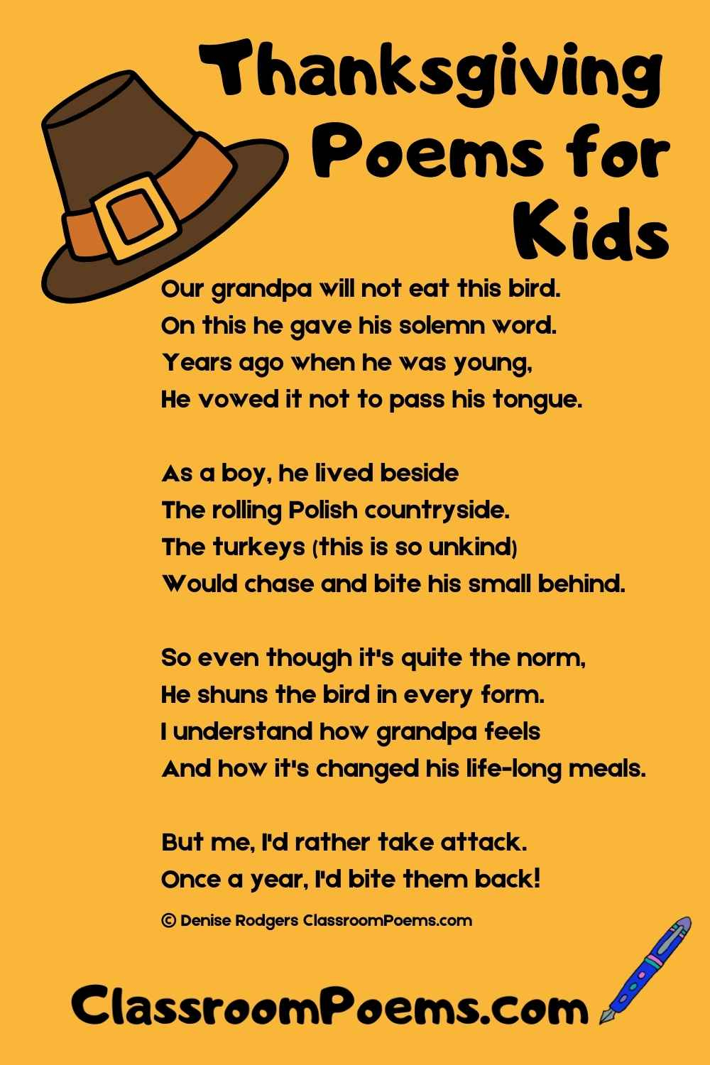 Funny Thanksgiving Poems with Rhyming Poems About Thanksgiving