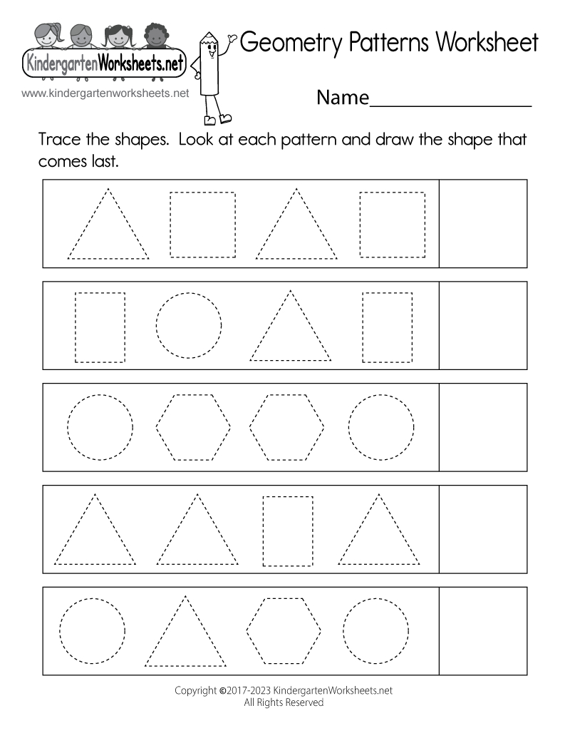 Geometry Patterns Worksheet - Free Printable, Digital, &amp;amp; Pdf in Printable Geometry Patterns Worksheet
