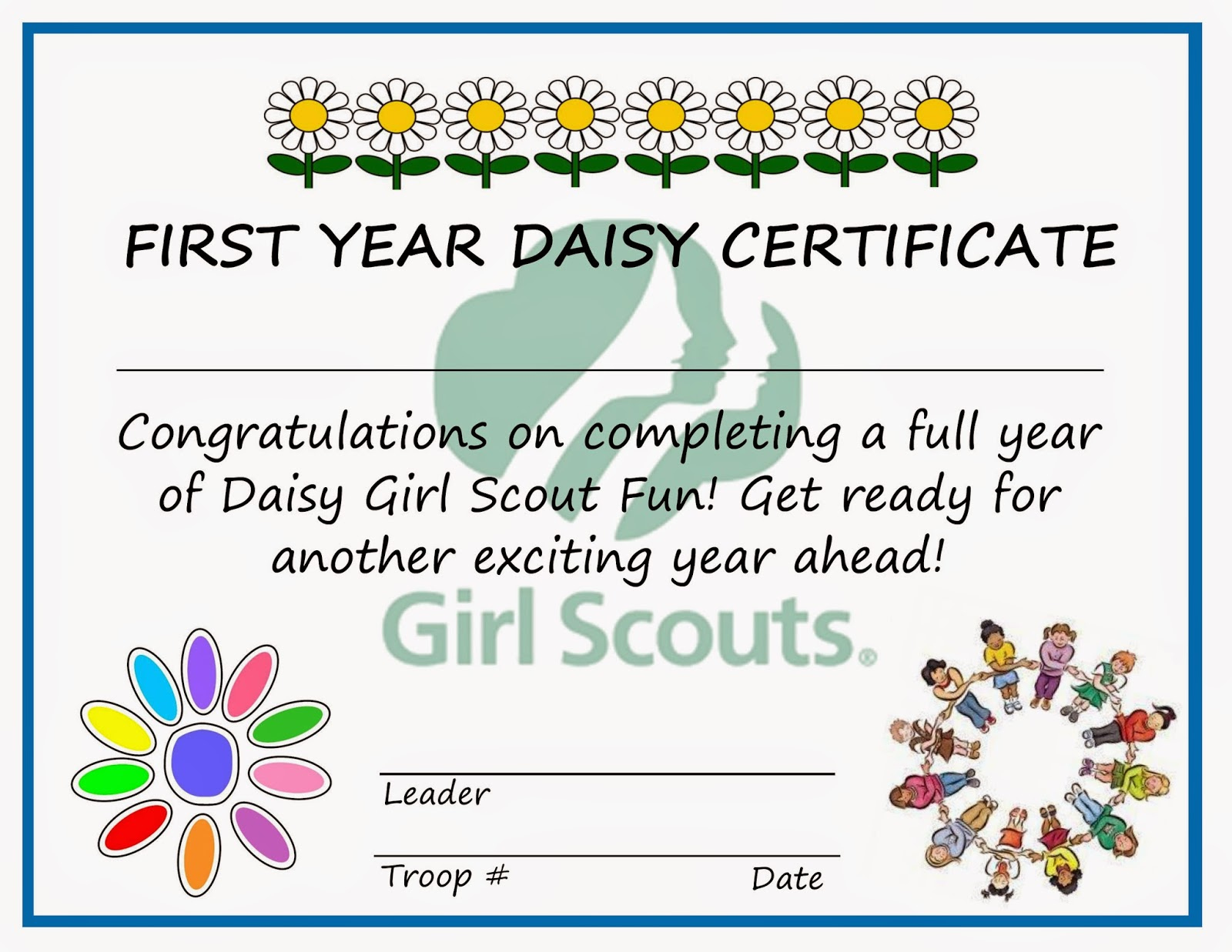 Girl Scout Certificates Printables Free intended for Girl Scout Certificates Printable Free