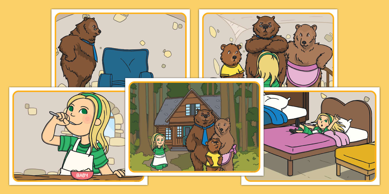 Goldilocks And The Three Bears Sequencing Pictures Activity intended for Free Printable Goldilocks and the Three Bears Story Sequencing Pictures