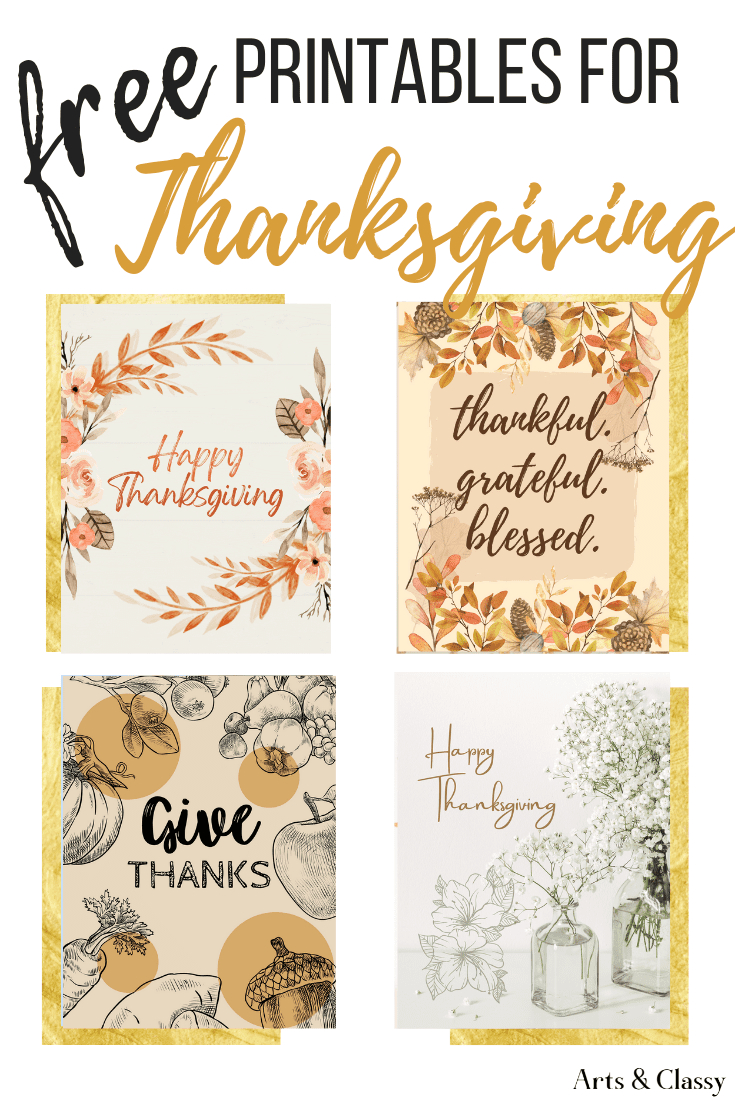 Grab Your Free Thanksgiving Printables – Arts And Classy within Thanksgiving Printables For Adults