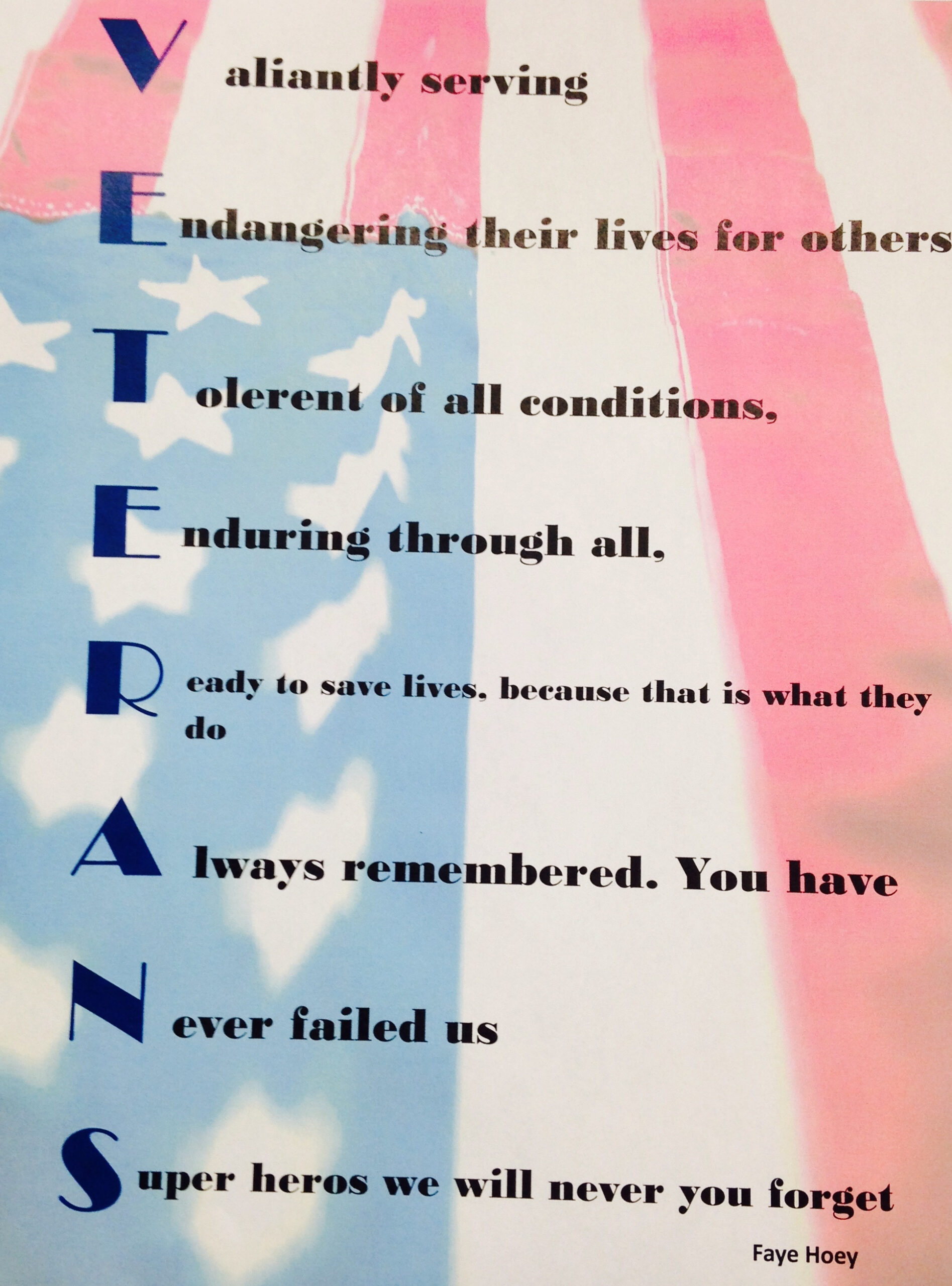 Grade Six | Mrs. Lyons Site intended for Acrostic Poem Examples For Veterans Day