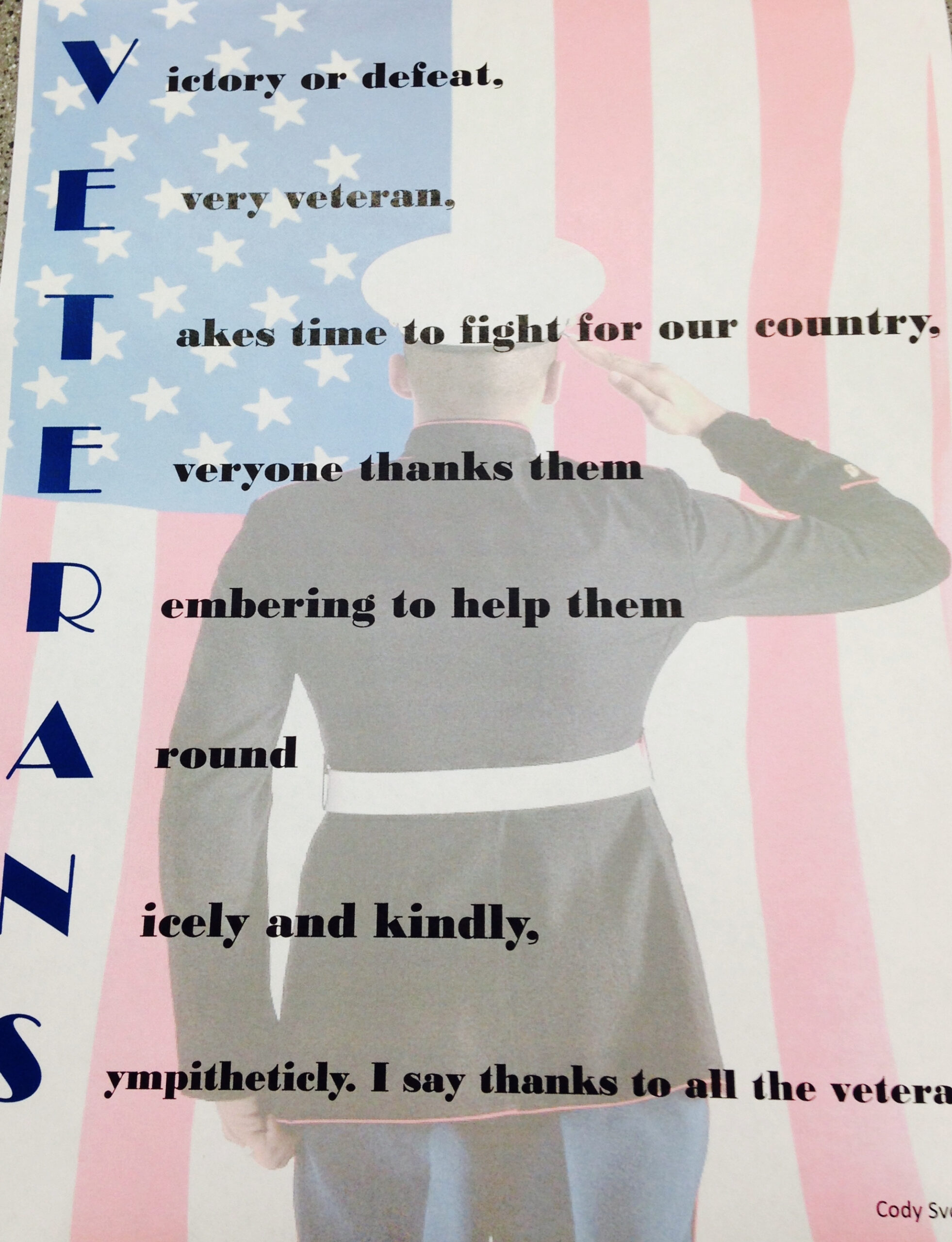 Grade Six | Mrs. Lyons Site regarding Acrostic Poem Examples For Veterans Day